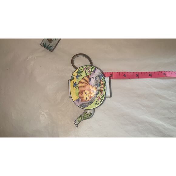 Vintage 1999 Kelvin Chen Copper Miniature Cat Teapot No. 55 - Collectible - Picture 11 of 16